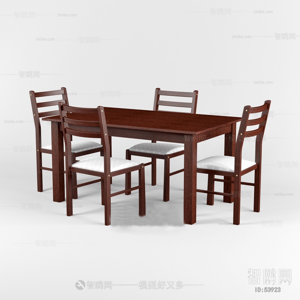 Modern American Style Dining Table And Chairs