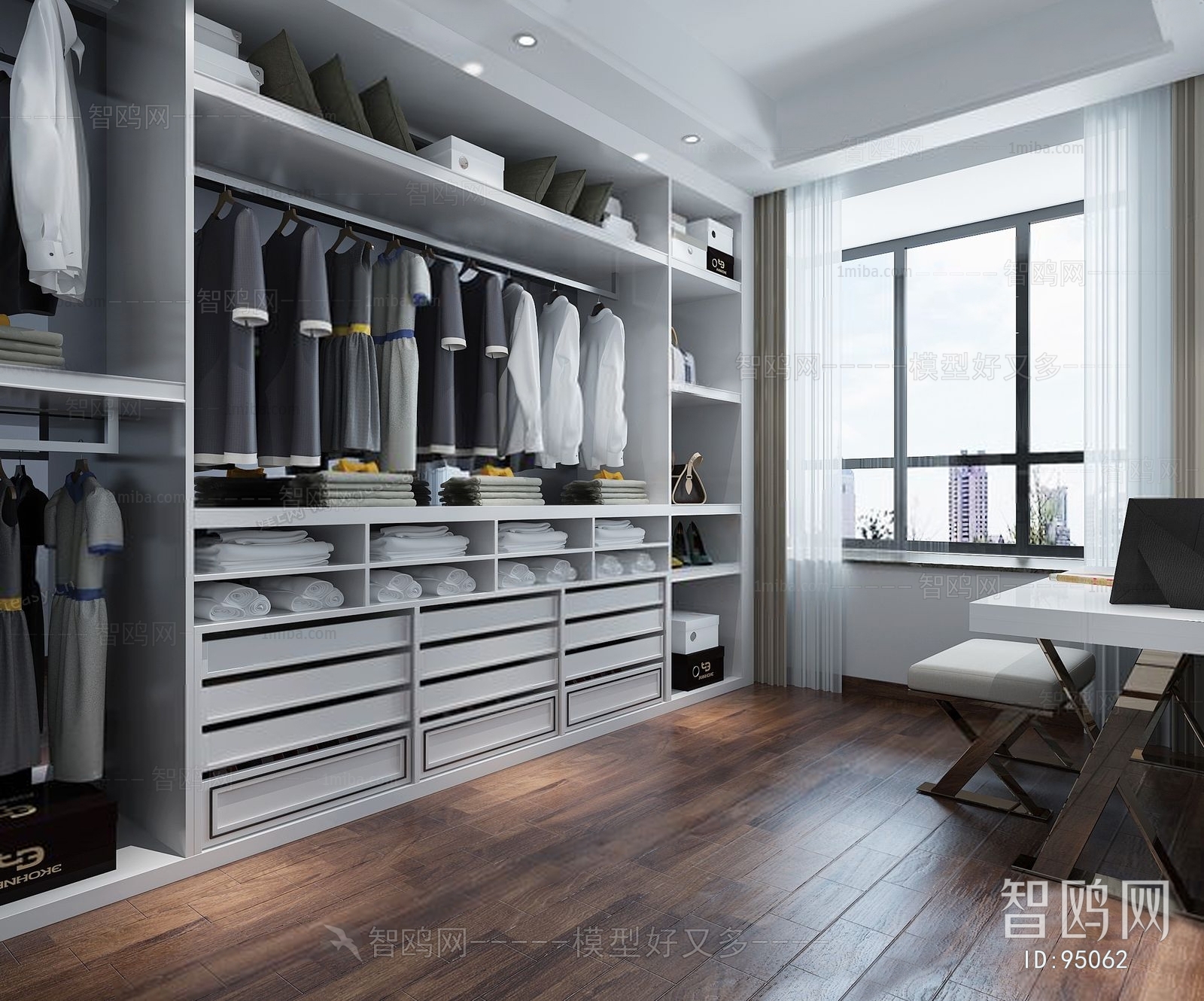 Modern Clothes Storage Area