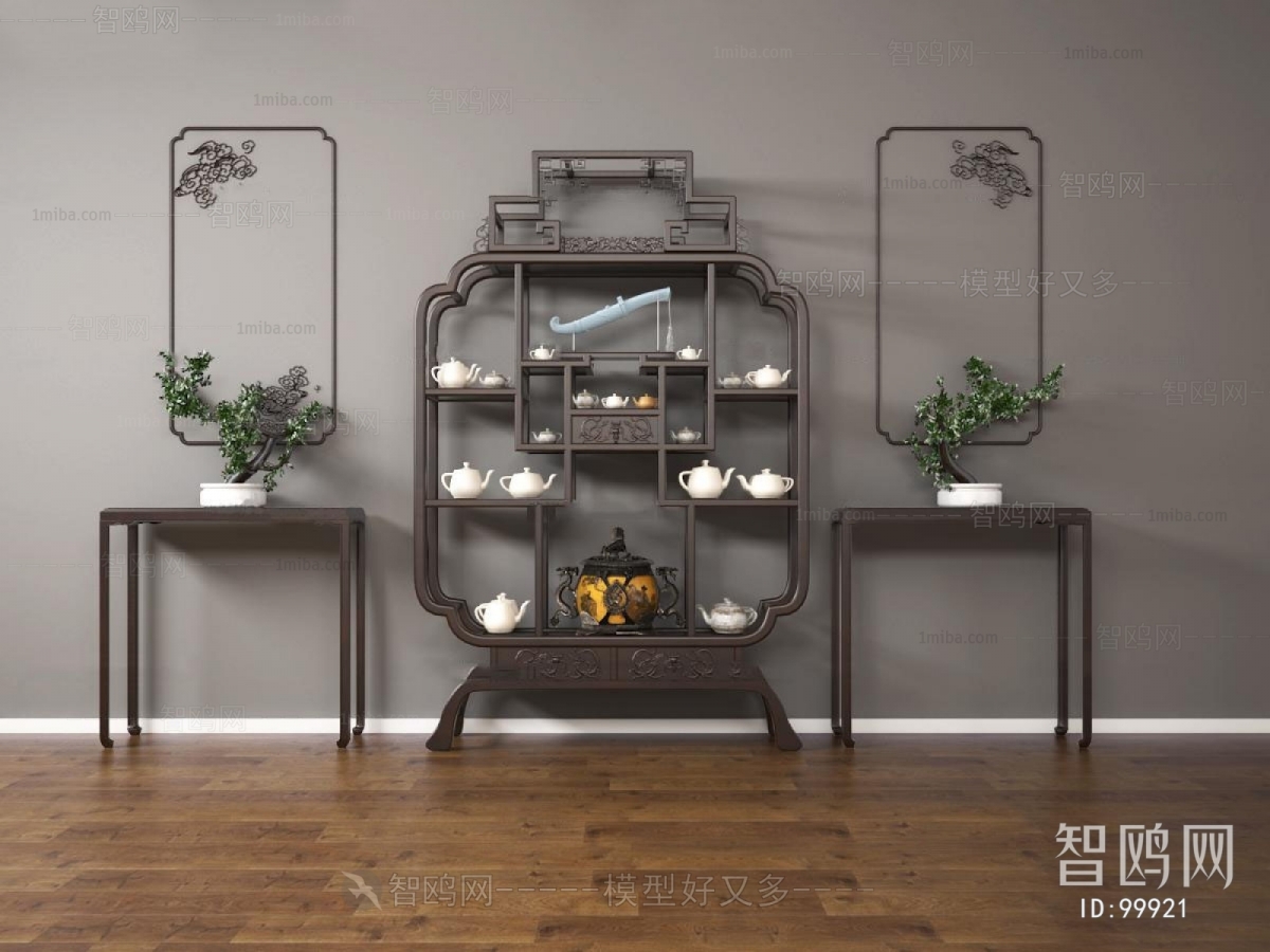 Chinese Style Antique Rack