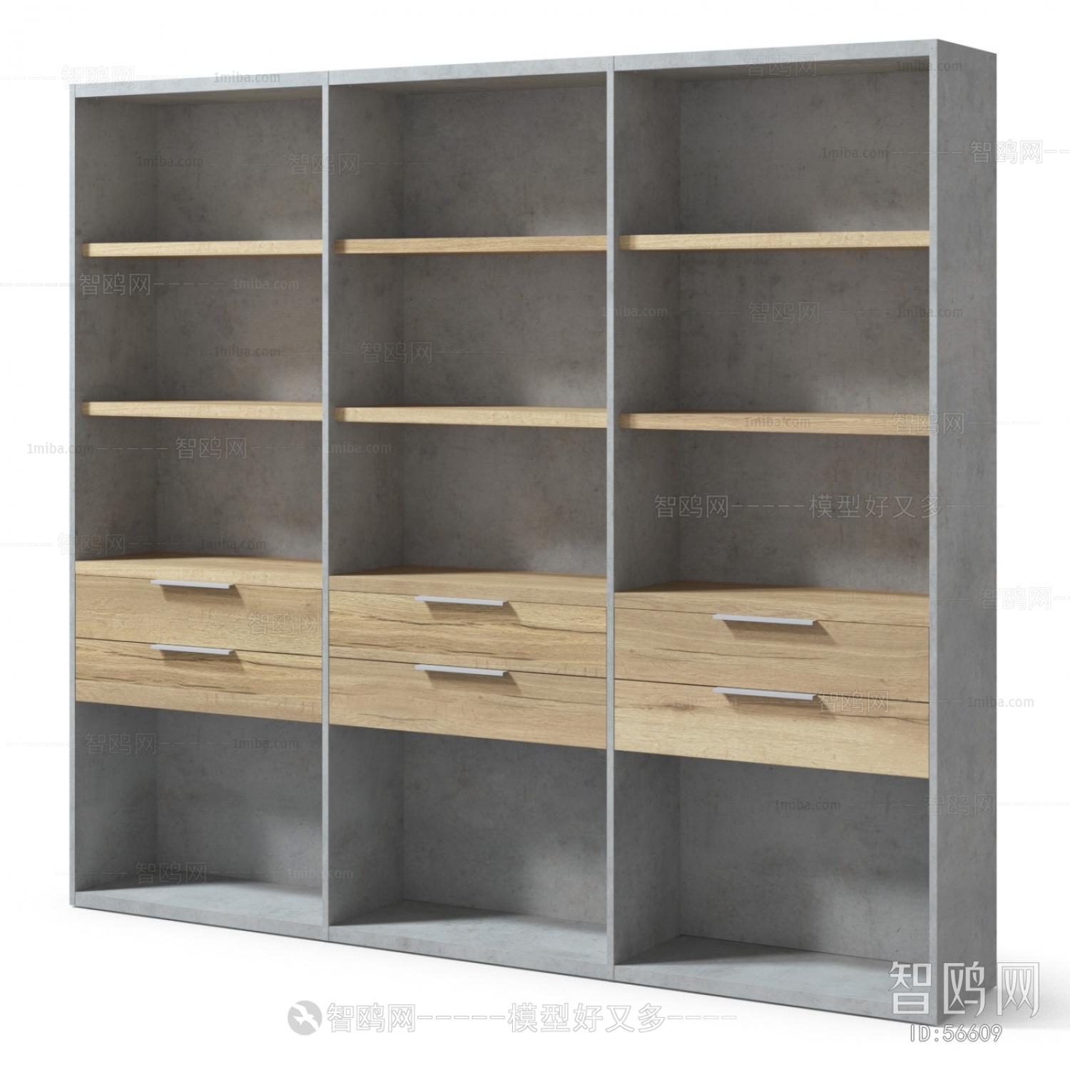 Industrial Style Bookcase