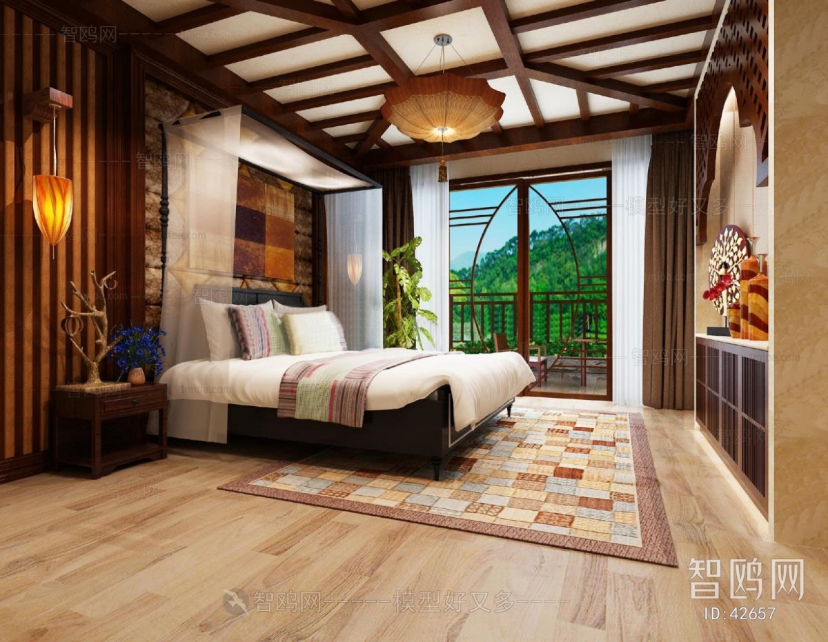 Southeast Asian Style Bedroom