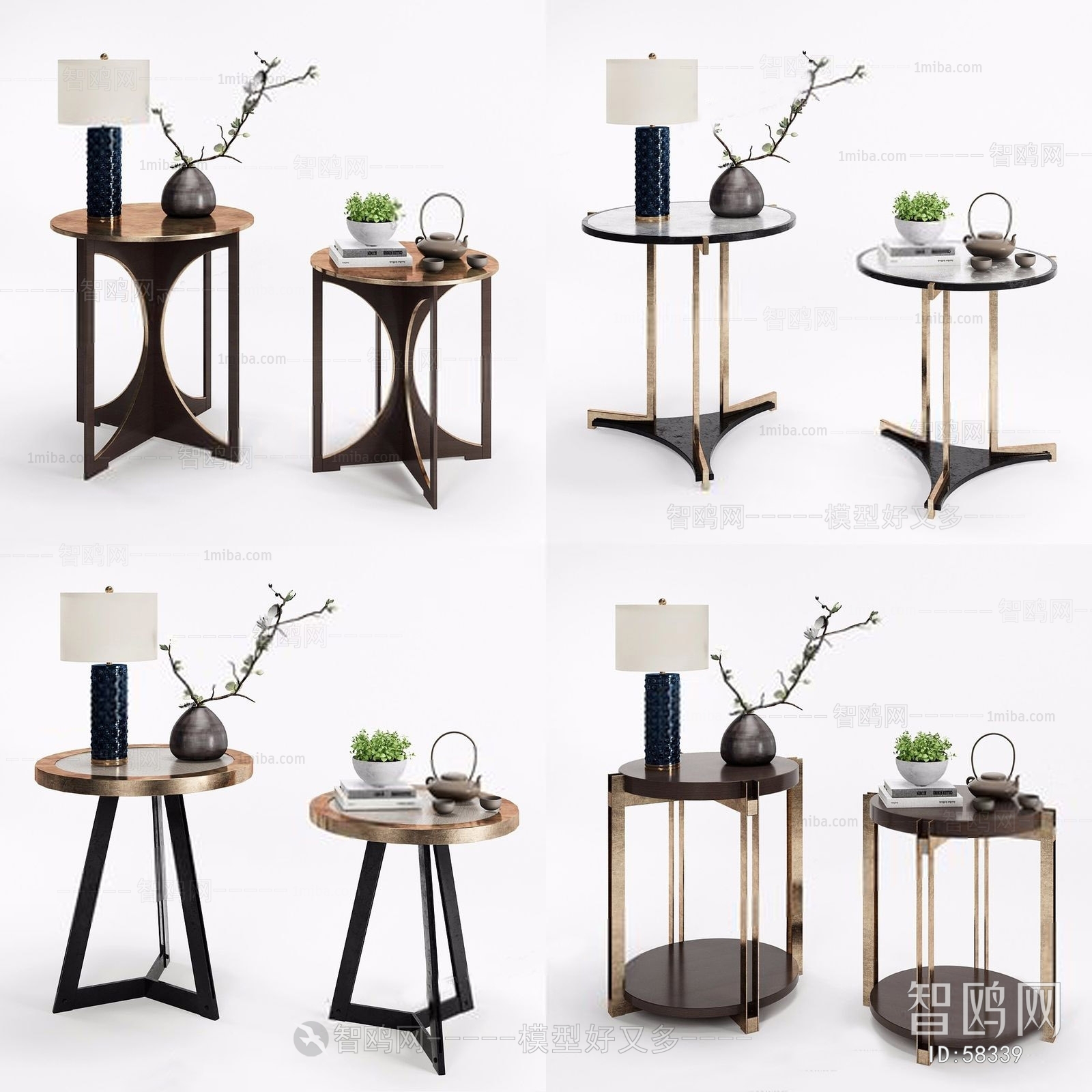 Modern New Chinese Style Side Table/corner Table