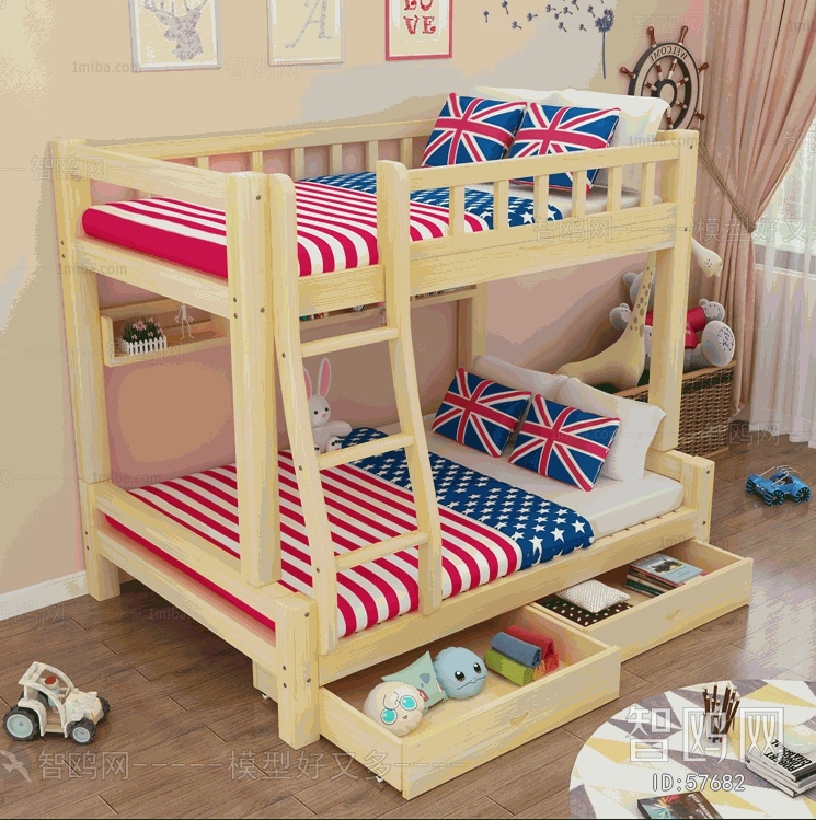 Modern American Style Child's Bed