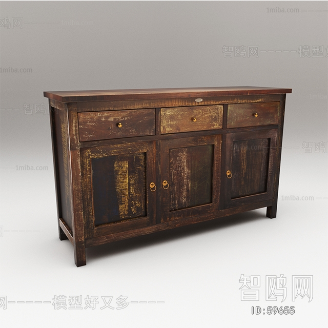 Industrial Style Side Cabinet/Entrance Cabinet