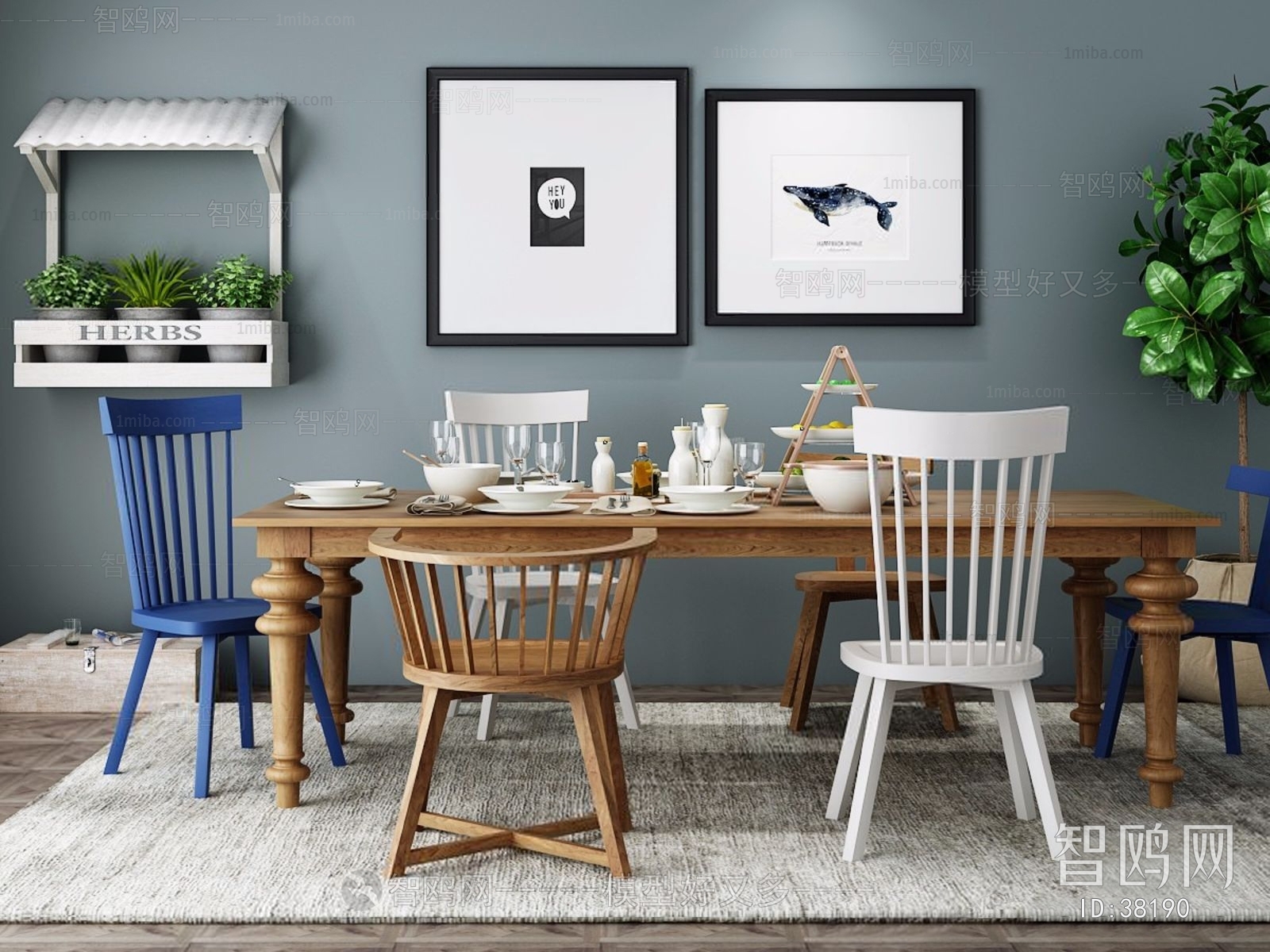 Nordic Style Dining Table And Chairs