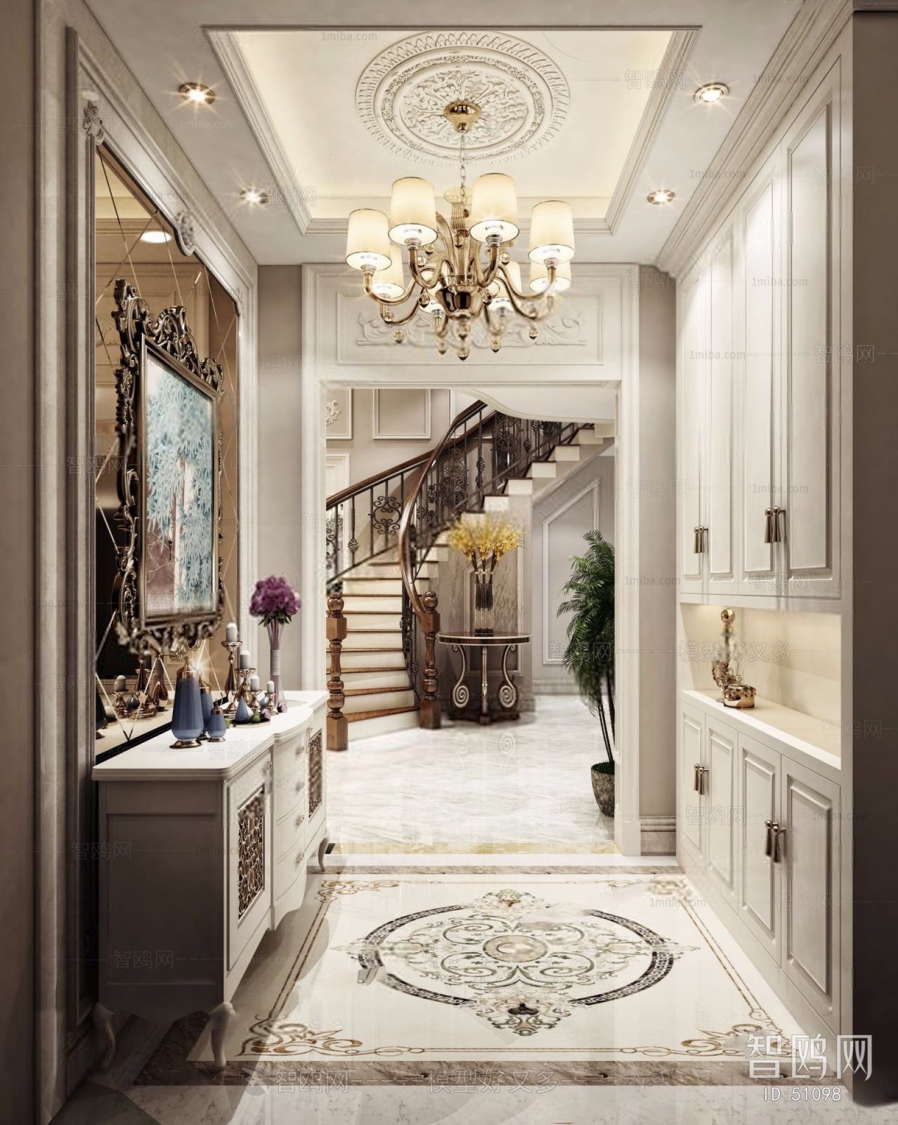 European Style Hallway