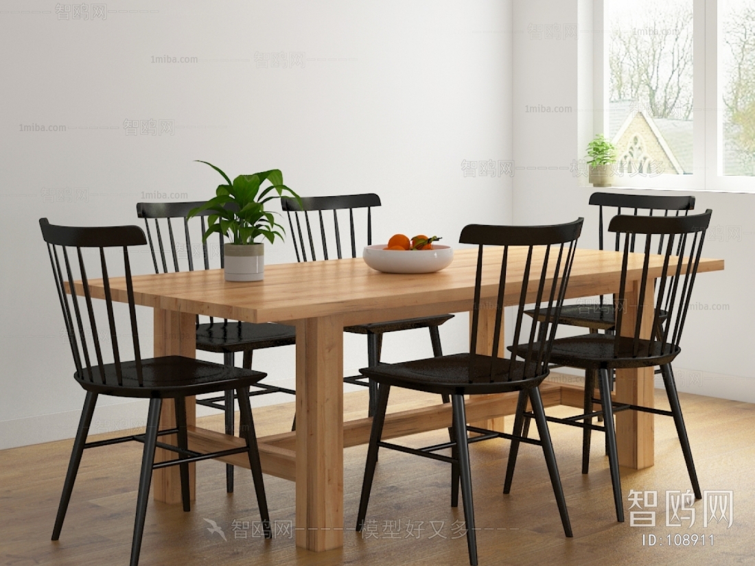 Nordic Style Dining Table And Chairs