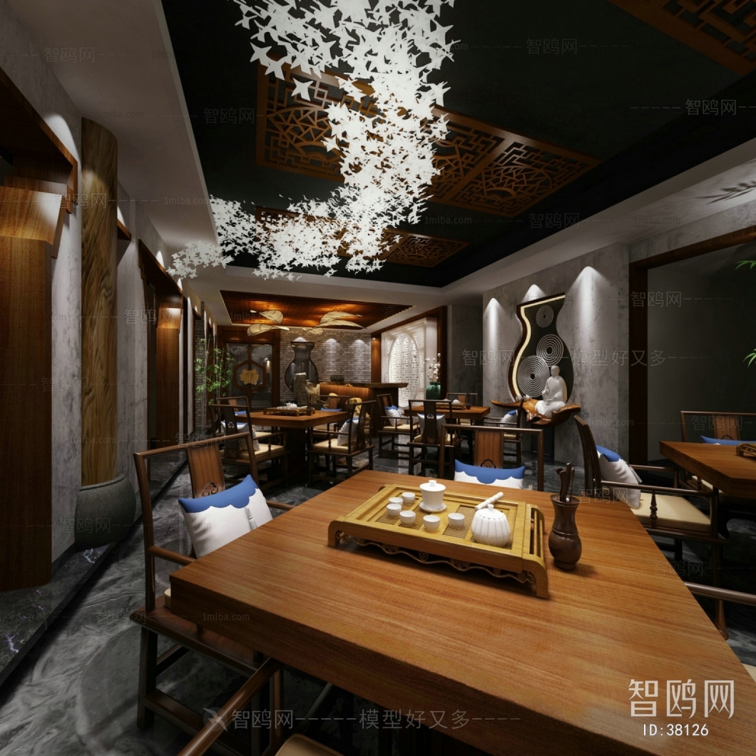 New Chinese Style Teahouse Tea House