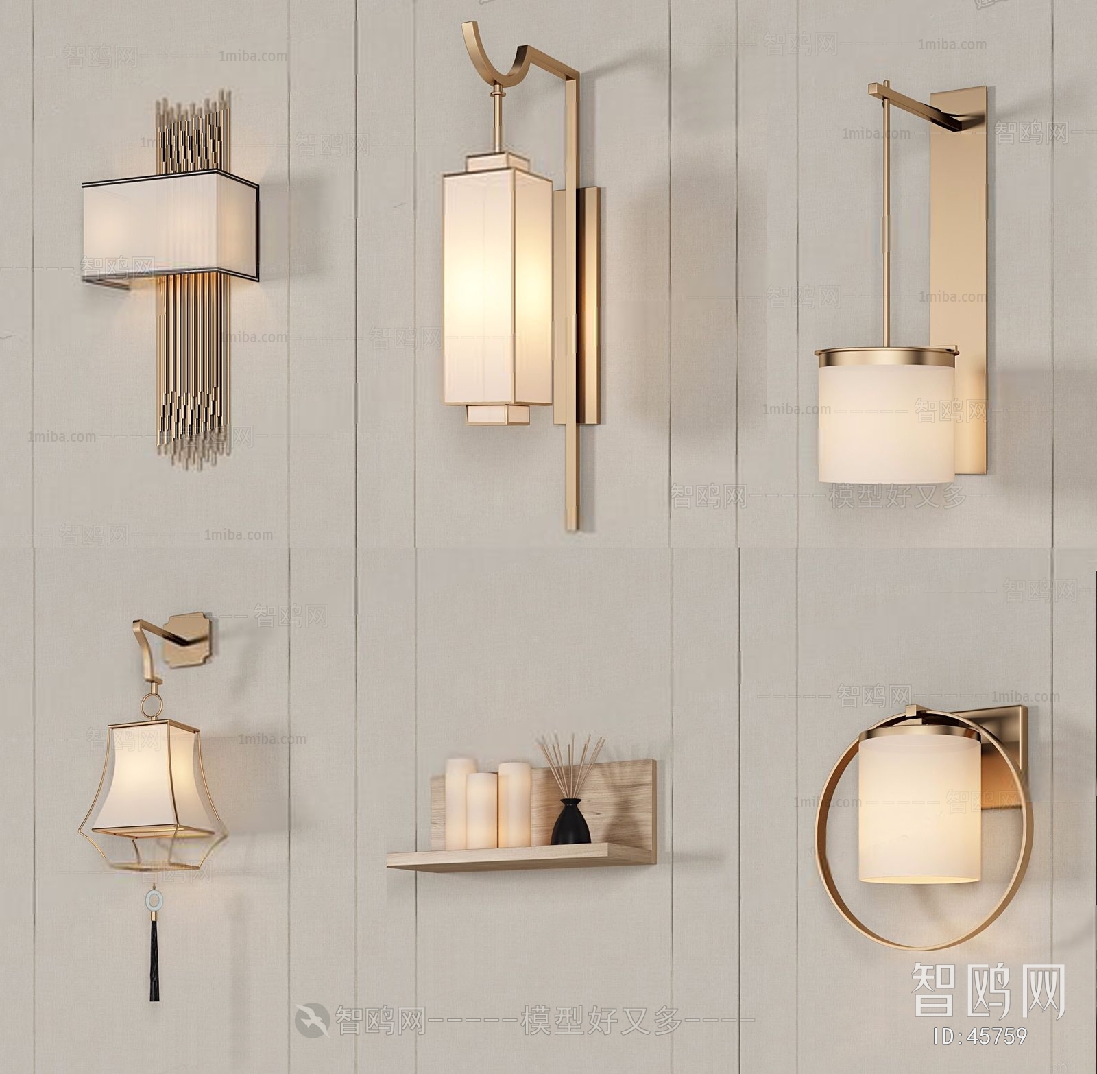 New Chinese Style Wall Lamp