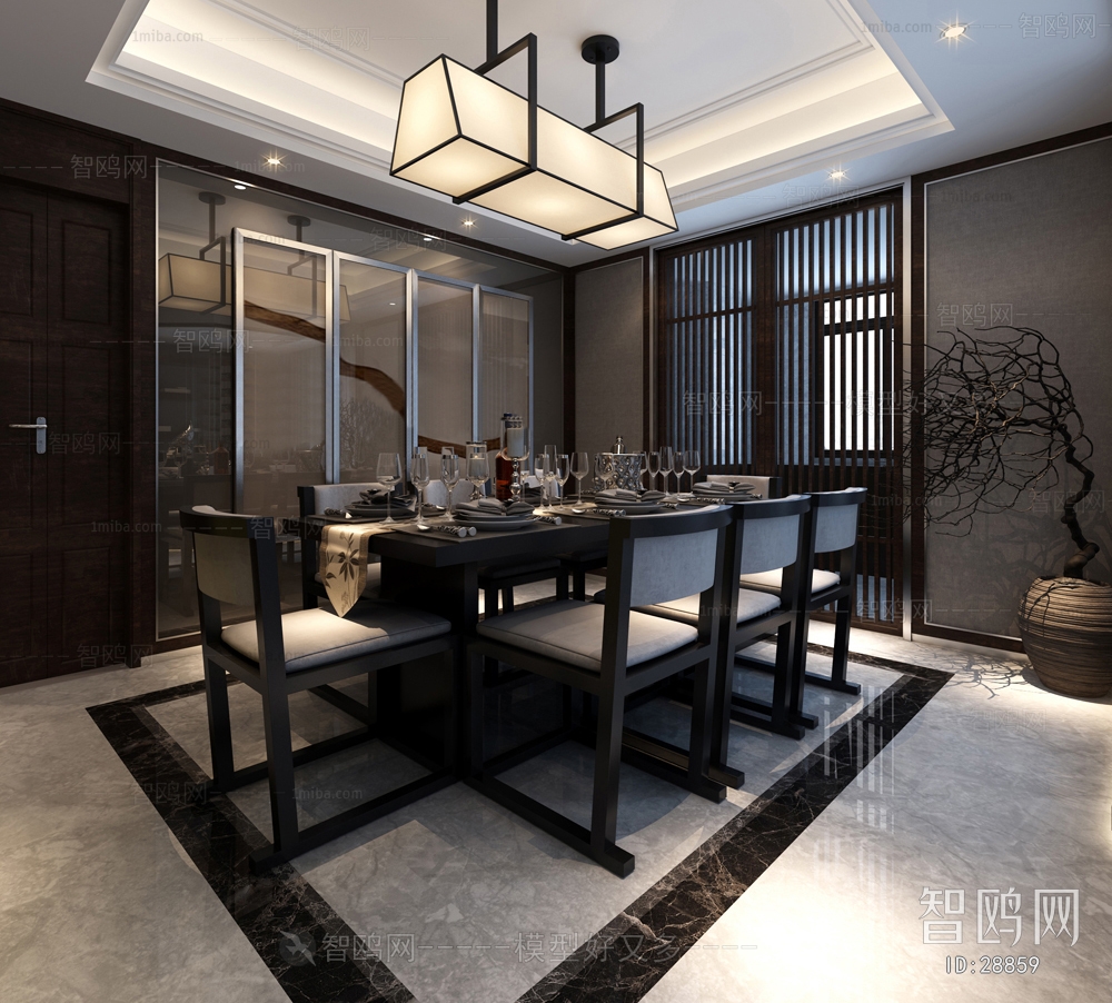 New Chinese Style Dining Room