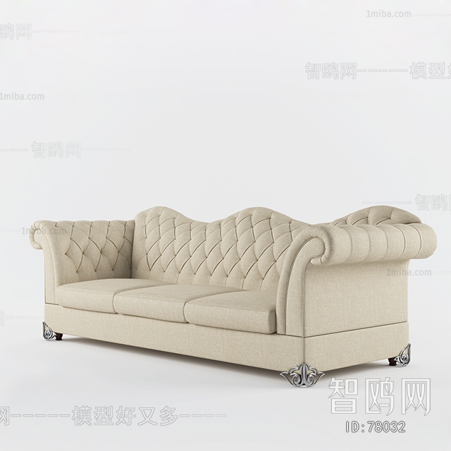 American Style Three-seat Sofa