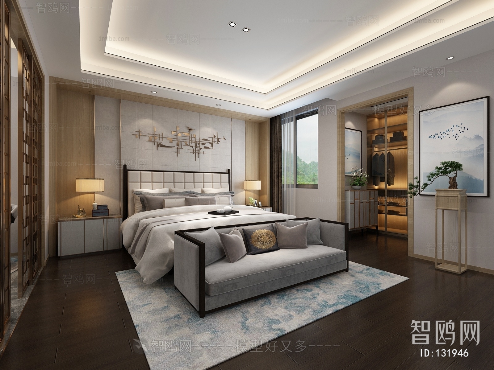 New Chinese Style Bedroom