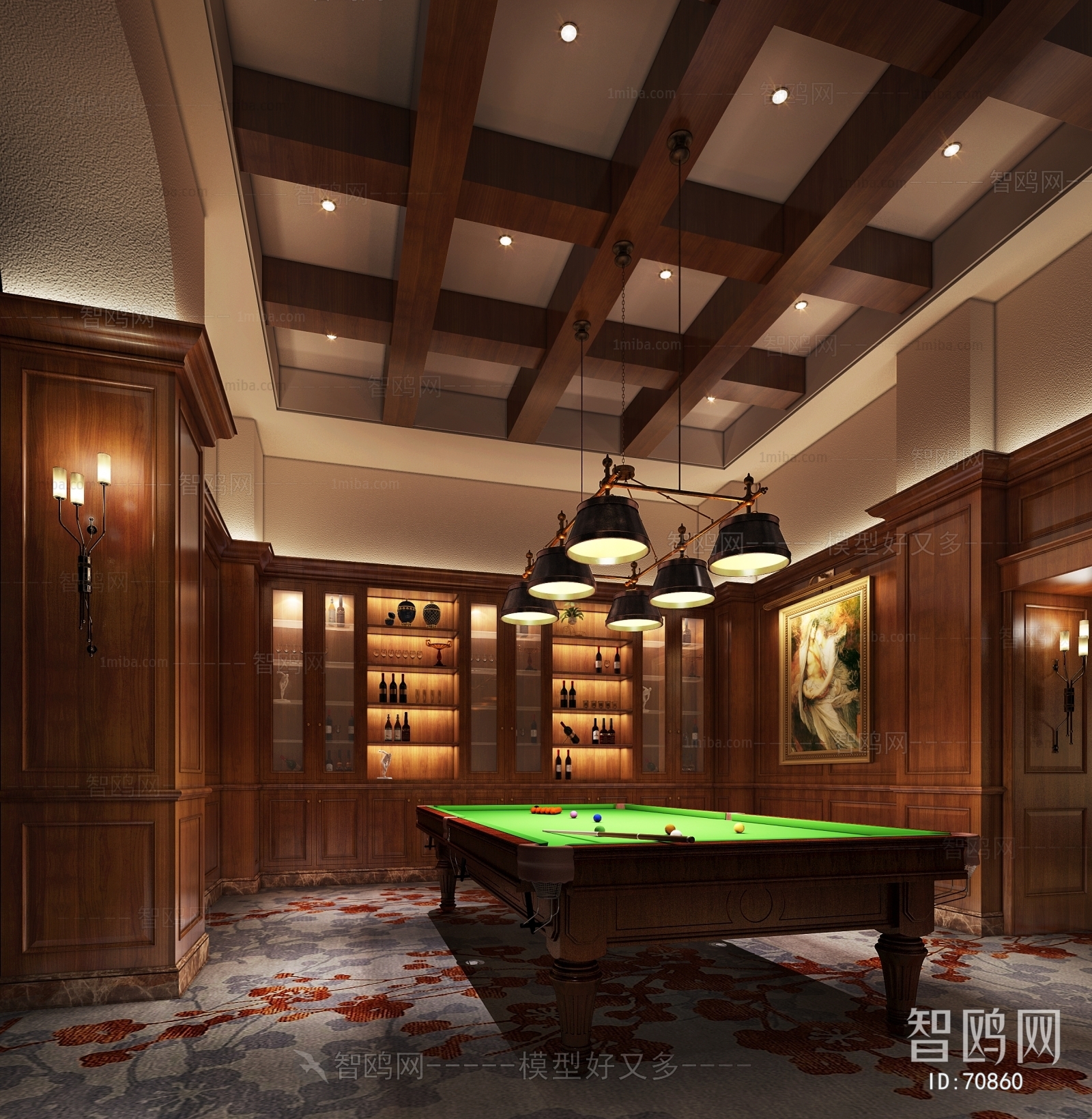 American Style Billiards Room