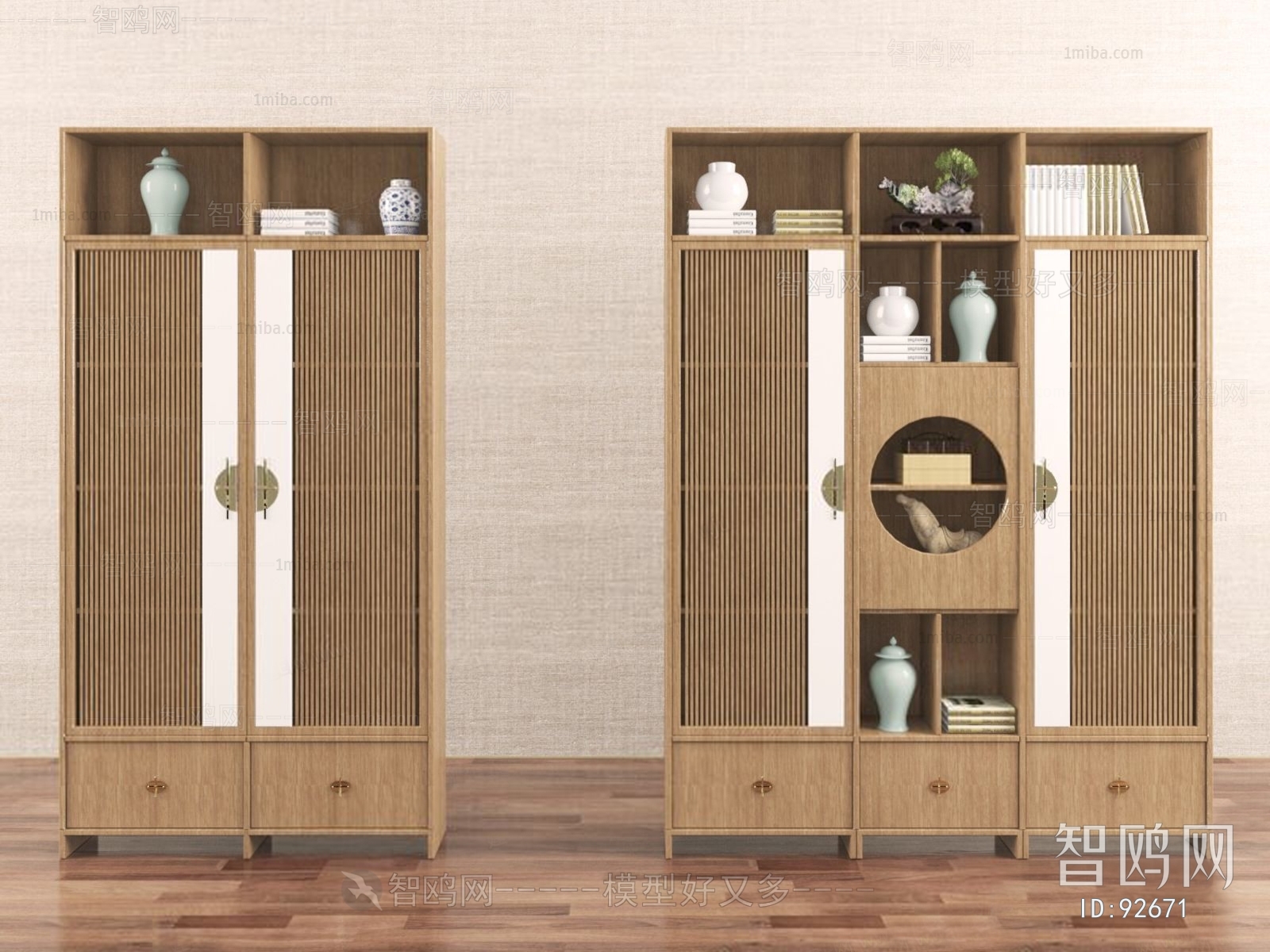 New Chinese Style Side Cabinet