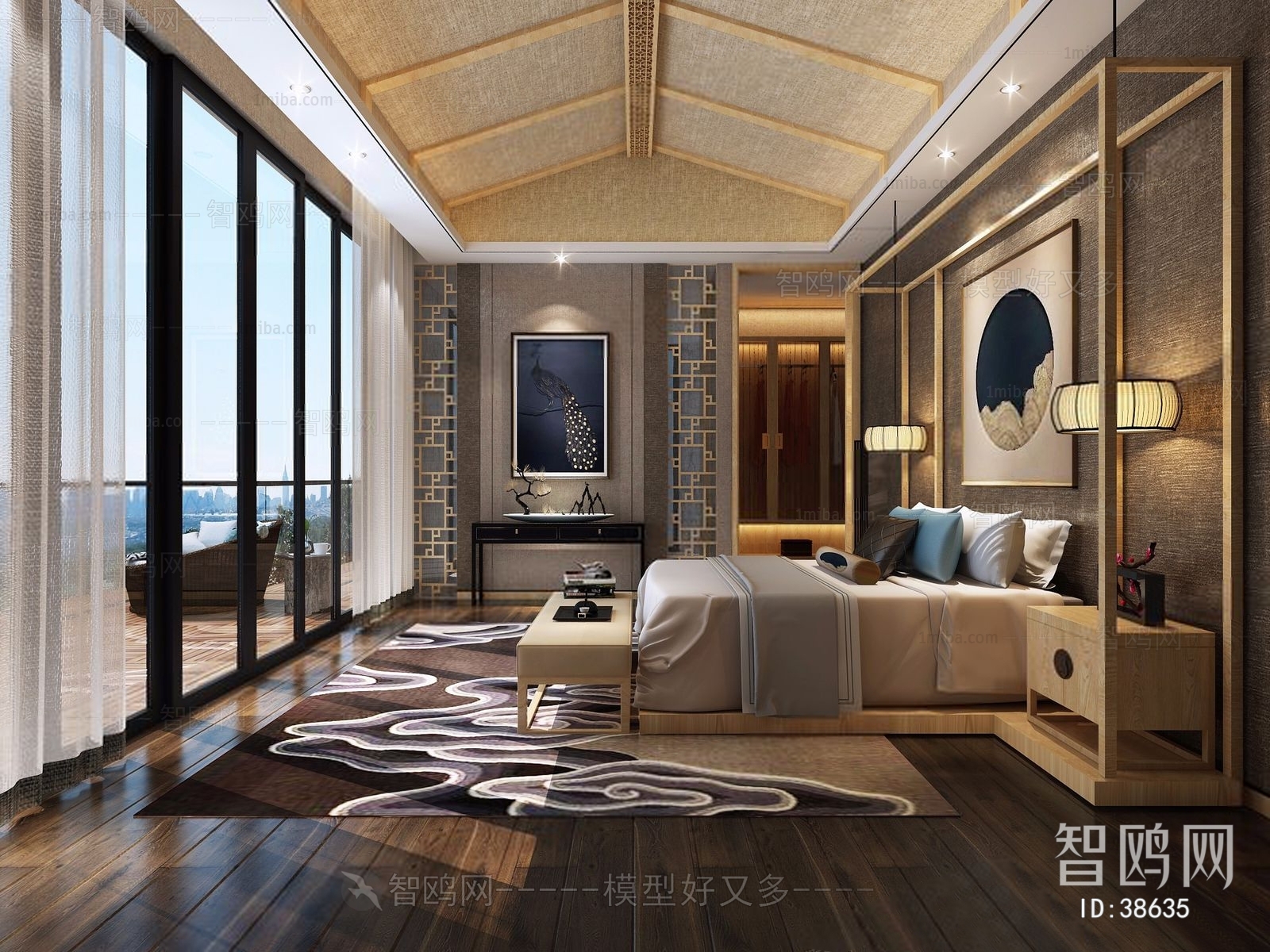 Modern New Chinese Style Bedroom