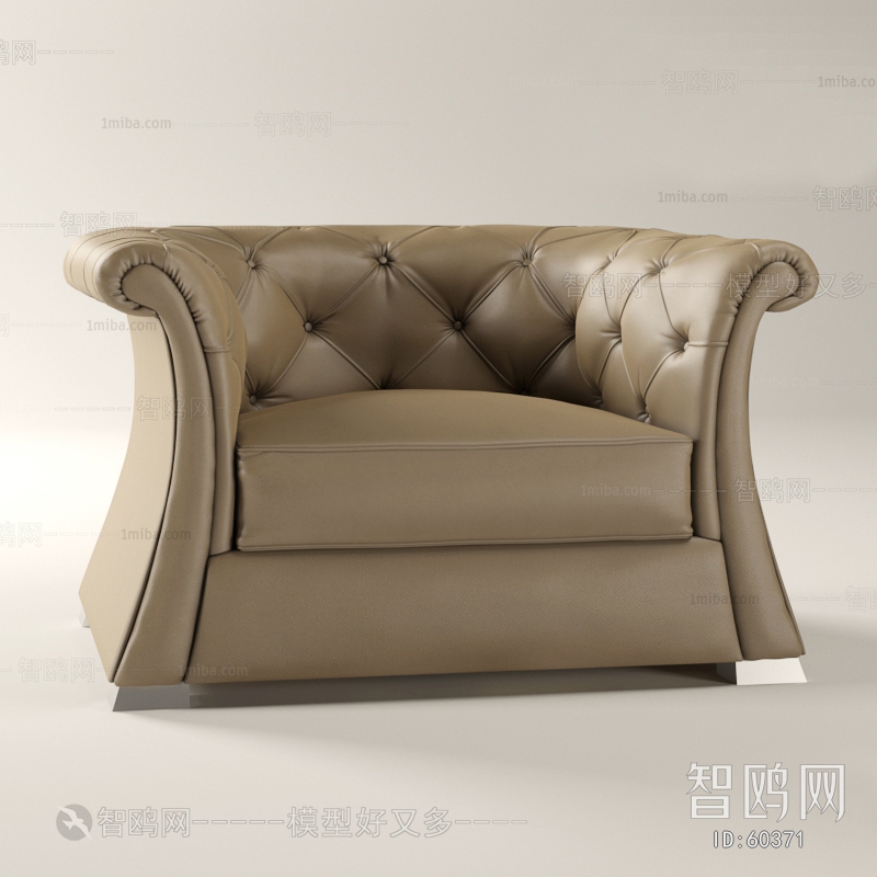 Simple European Style Single Sofa