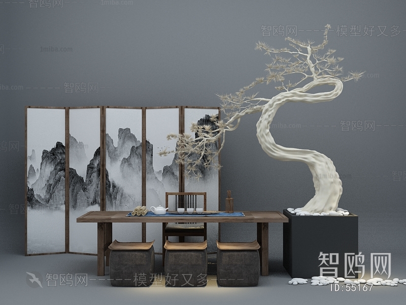 New Chinese Style Leisure Table And Chair