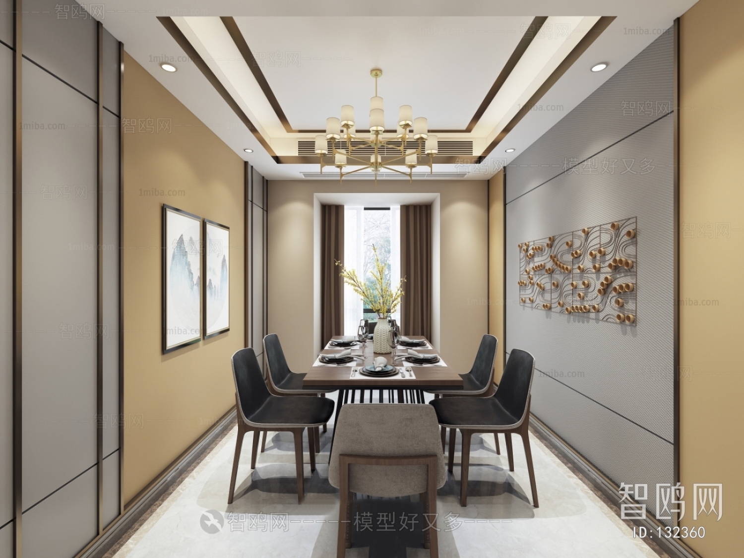 New Chinese Style Dining Room