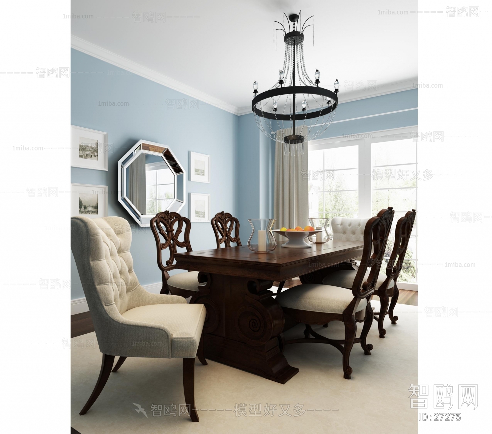 American Style Dining Table And Chairs