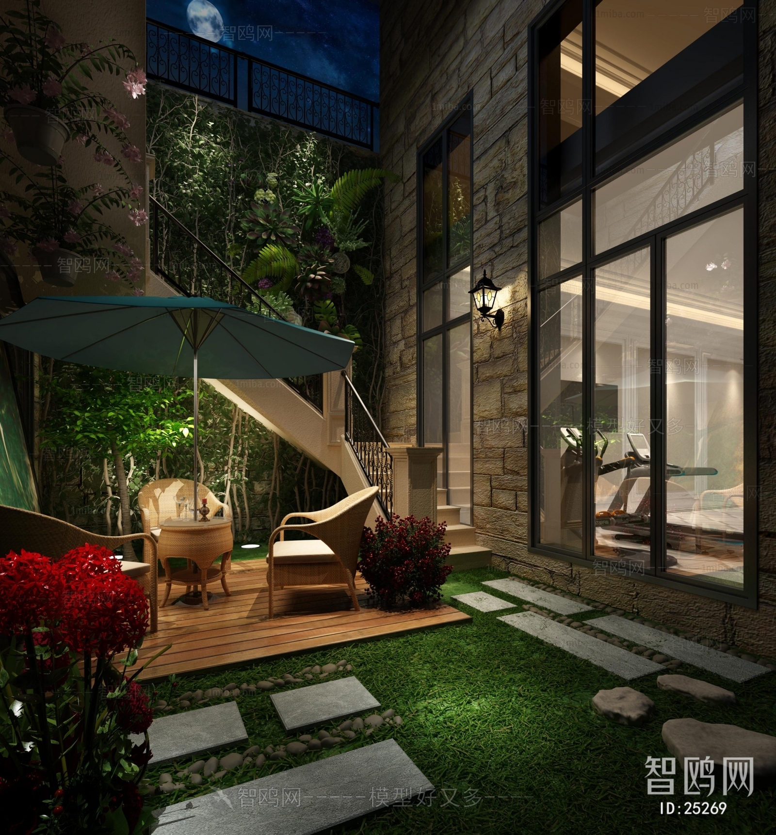 Modern Courtyard/landscape