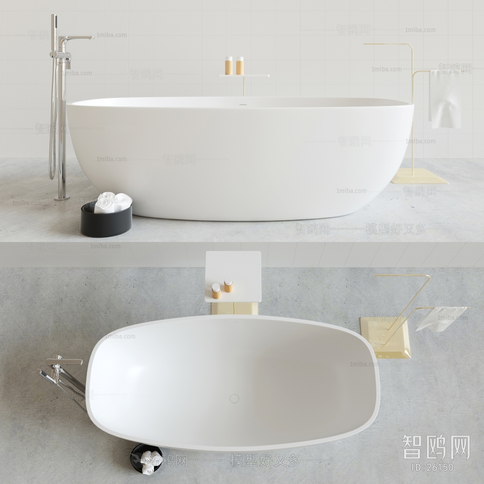 现代浴缸