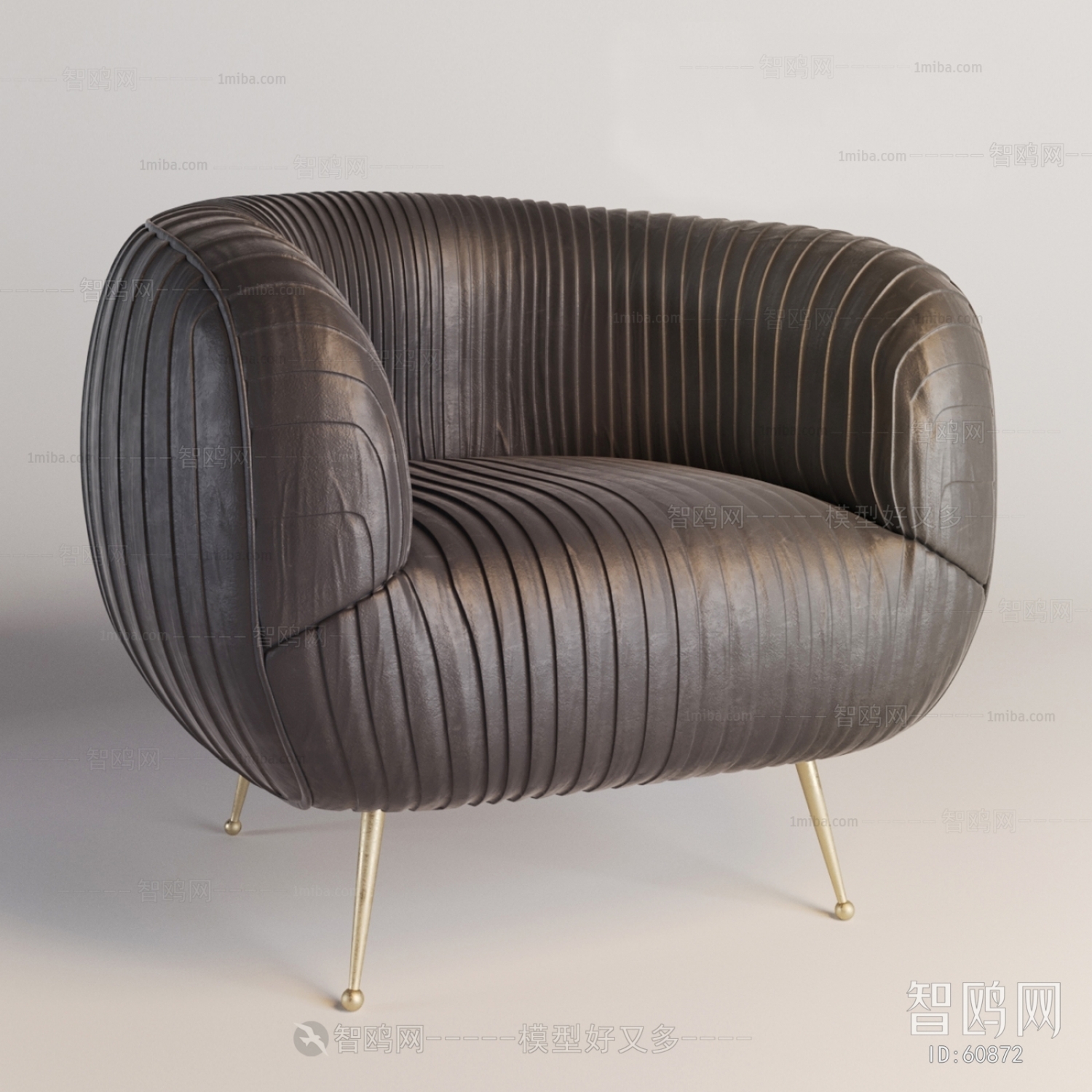Modern Industrial Style Single Sofa
