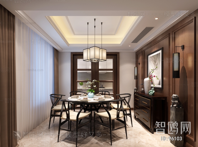 New Chinese Style Dining Room