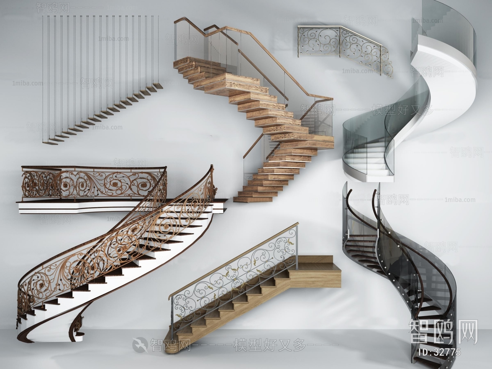 Modern European Style Stair Balustrade/elevator