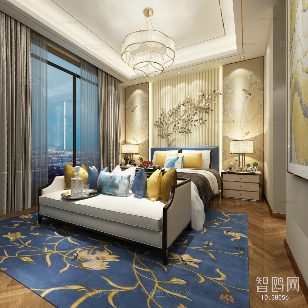 New Chinese Style Bedroom