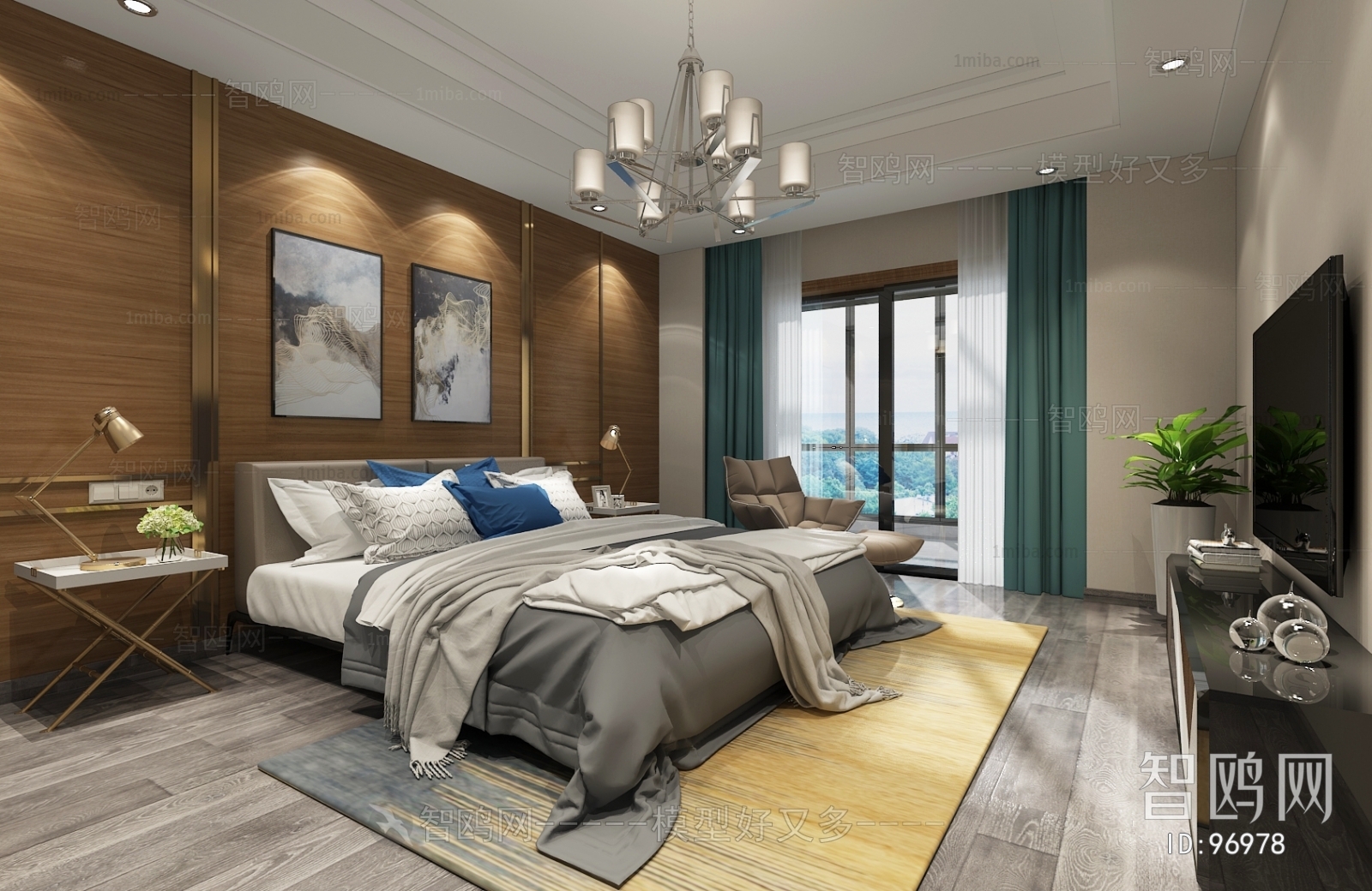 Modern Hong Kong Style Bedroom