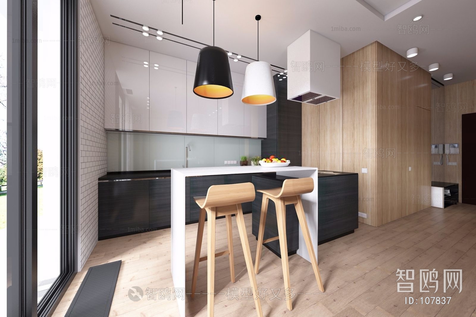 Nordic Style Open Kitchen