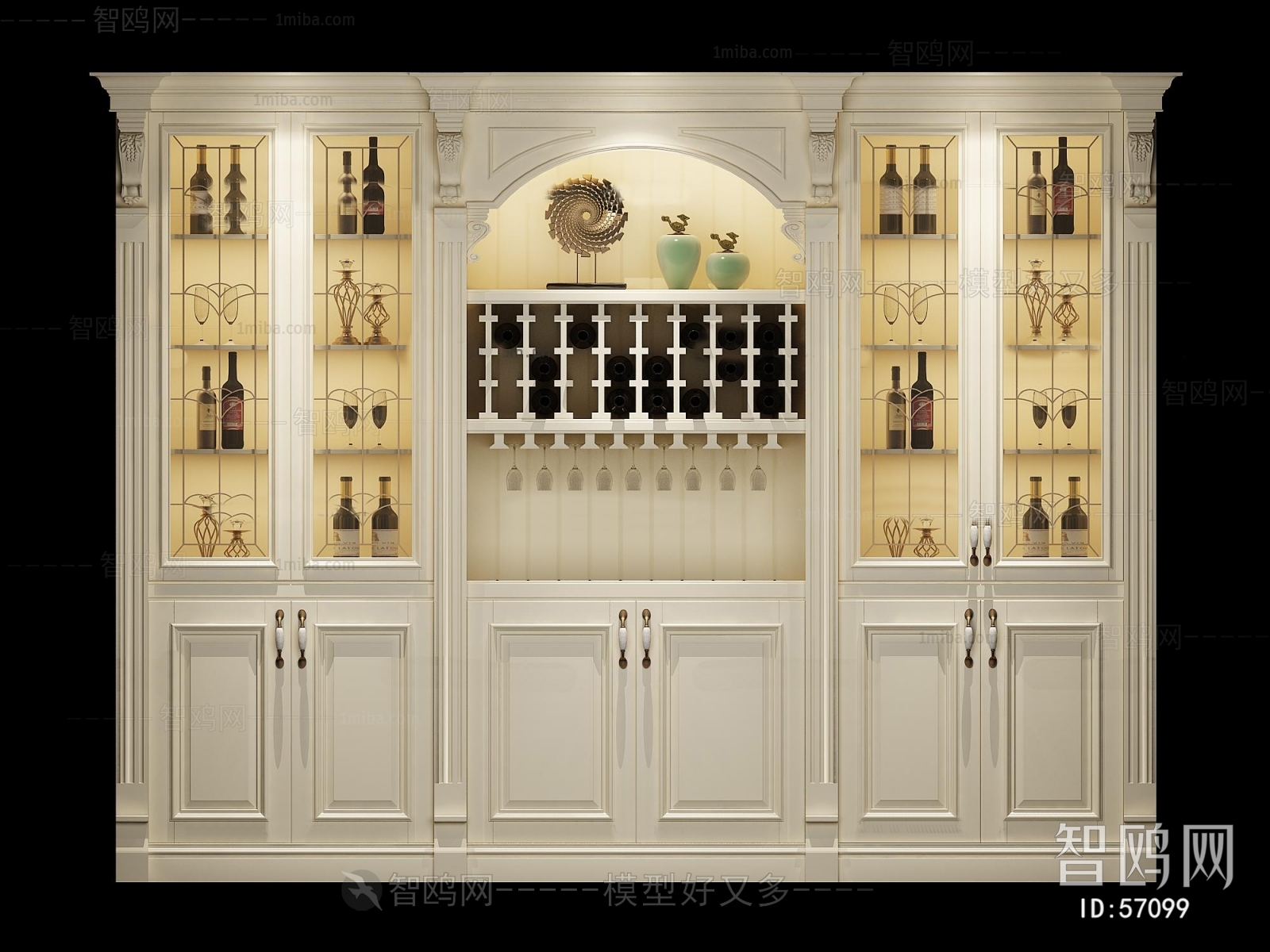 European Style Wine Cabinet