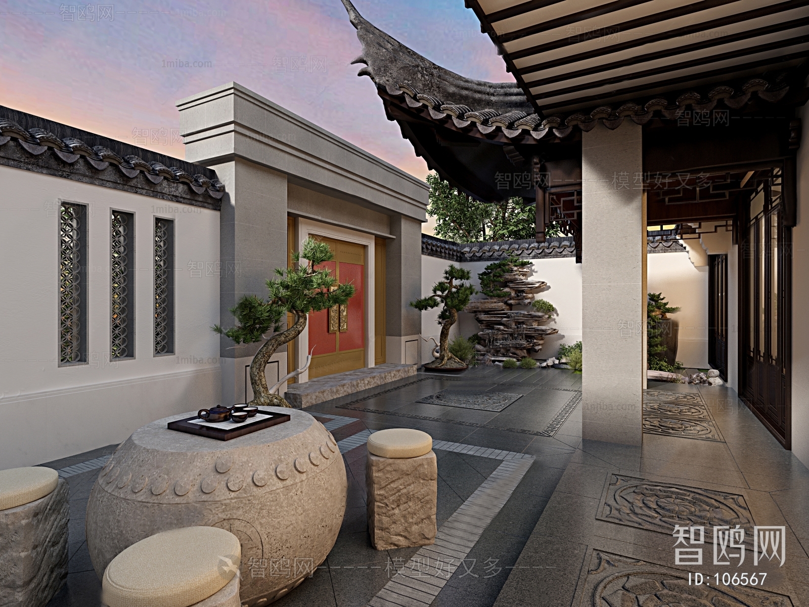 Chinese Style Courtyard/landscape