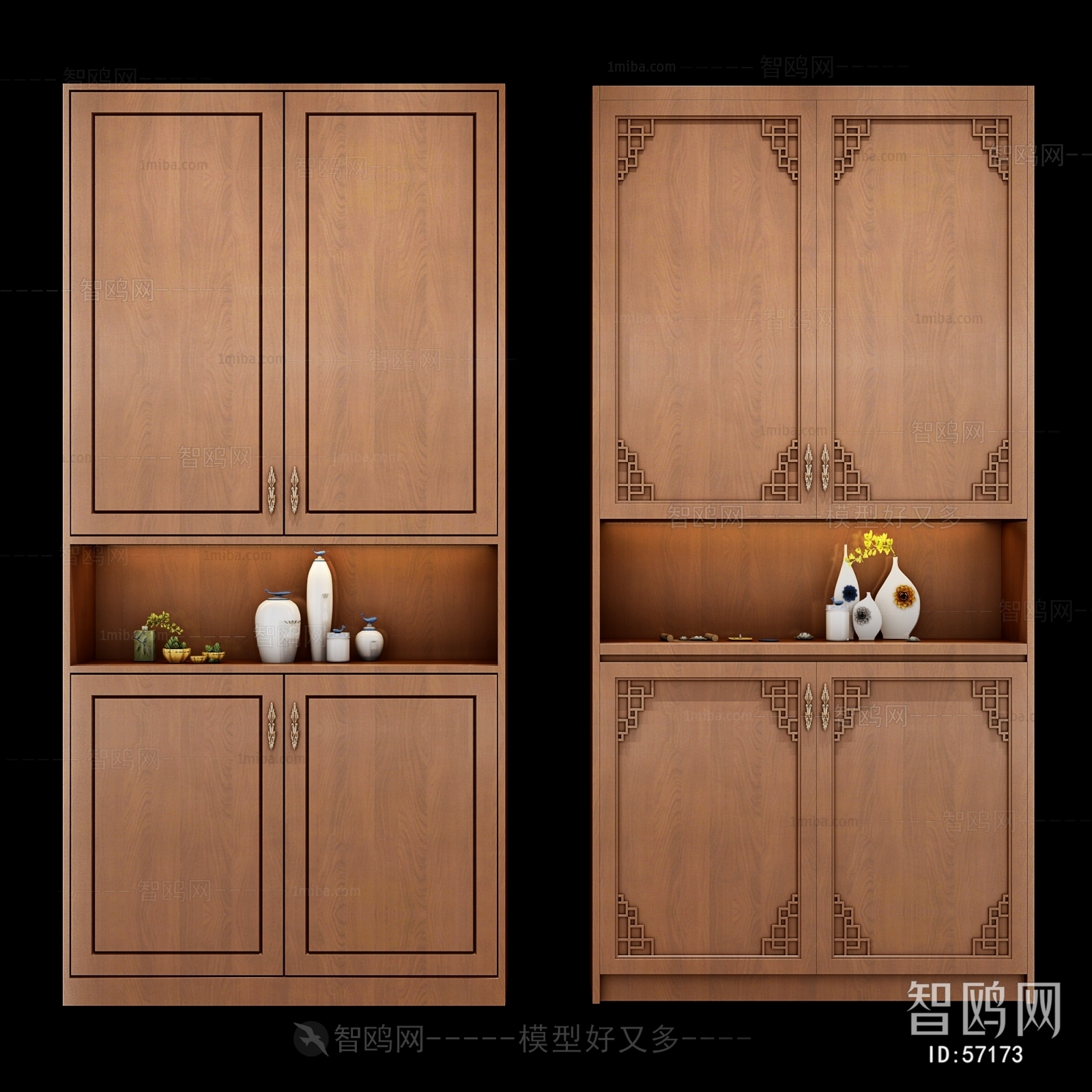 New Chinese Style Shoe Cabinet