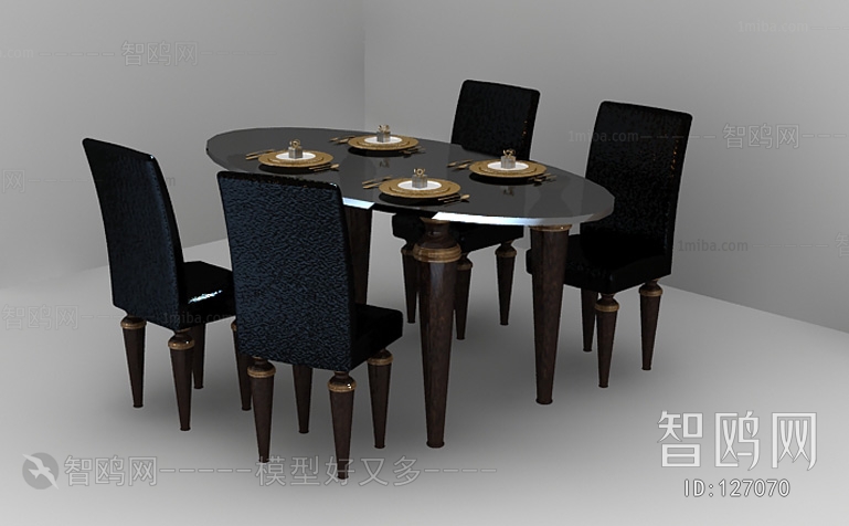 European Style Dining Table And Chairs