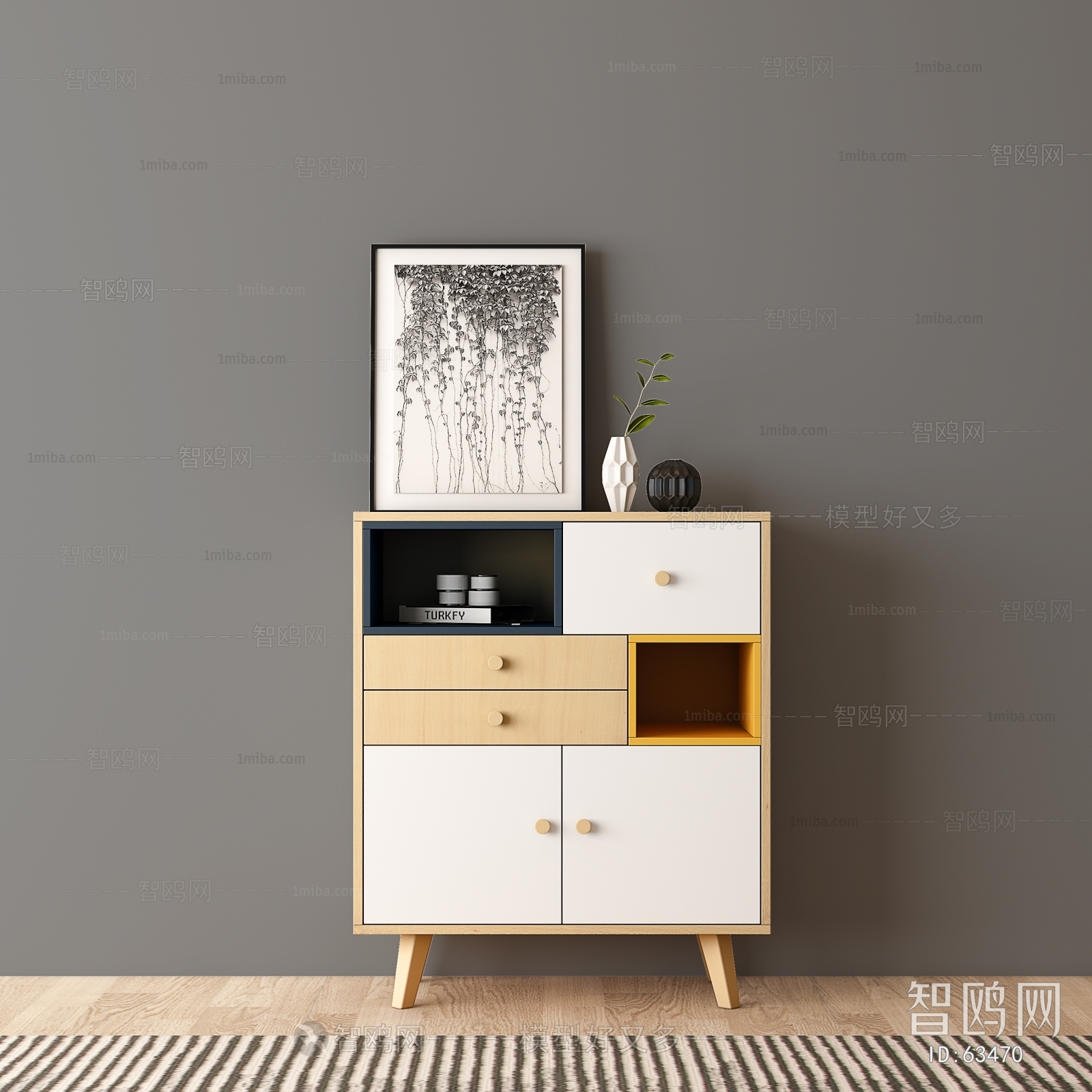 Nordic Style Side Cabinet/Entrance Cabinet