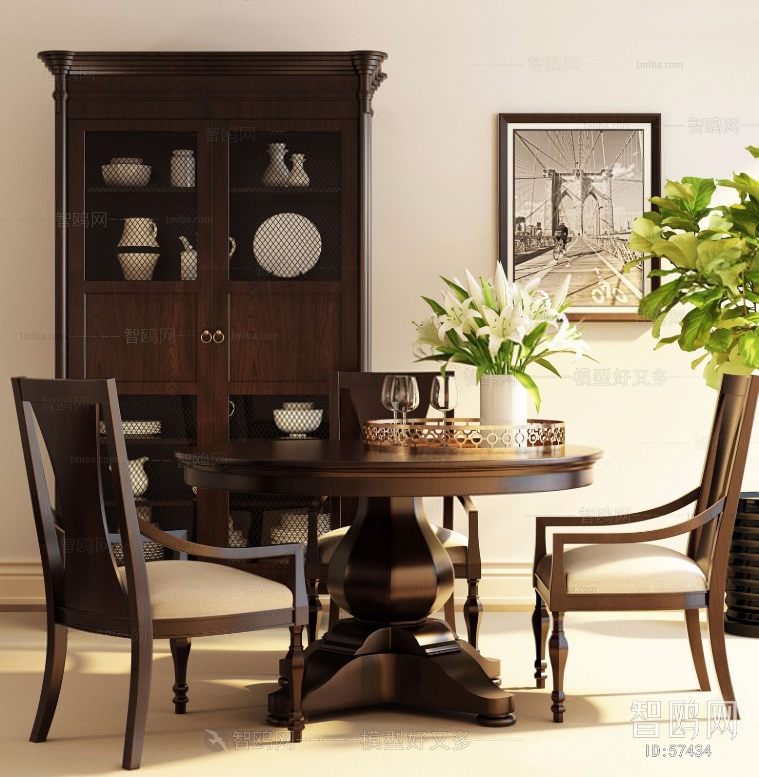 American Style Dining Table And Chairs