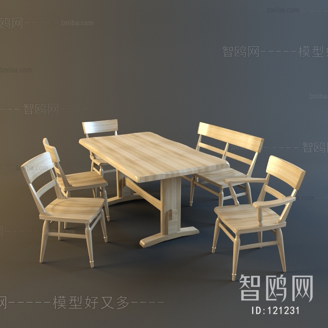 European Style Dining Table And Chairs