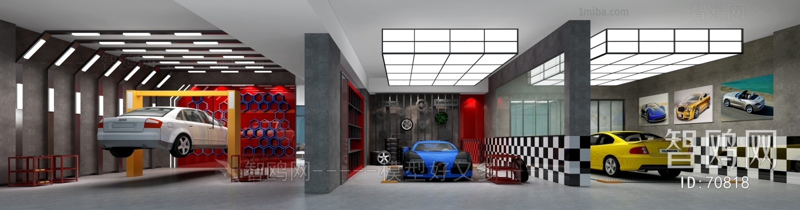 Industrial Style Automobile 4S Shop