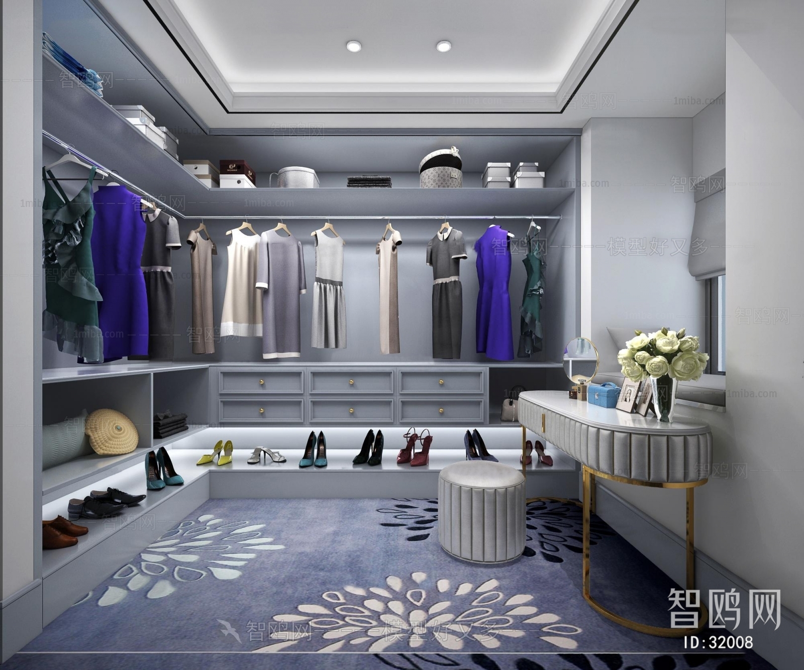 Modern Clothes Storage Area