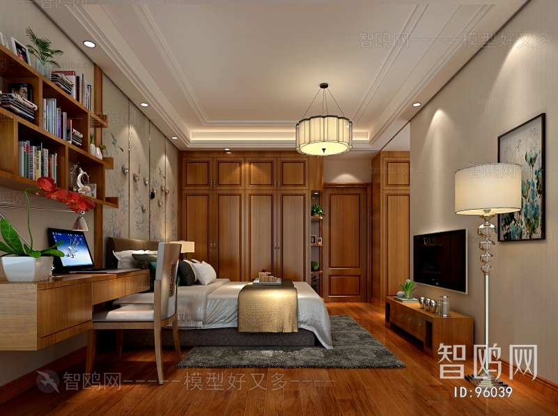 New Chinese Style Bedroom