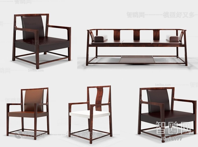 New Chinese Style Single Chair