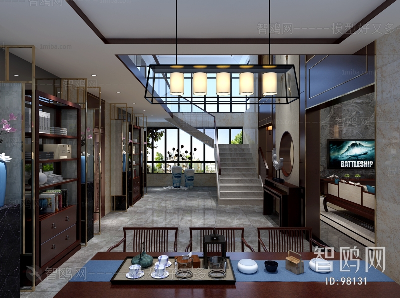 Modern New Chinese Style Hallway