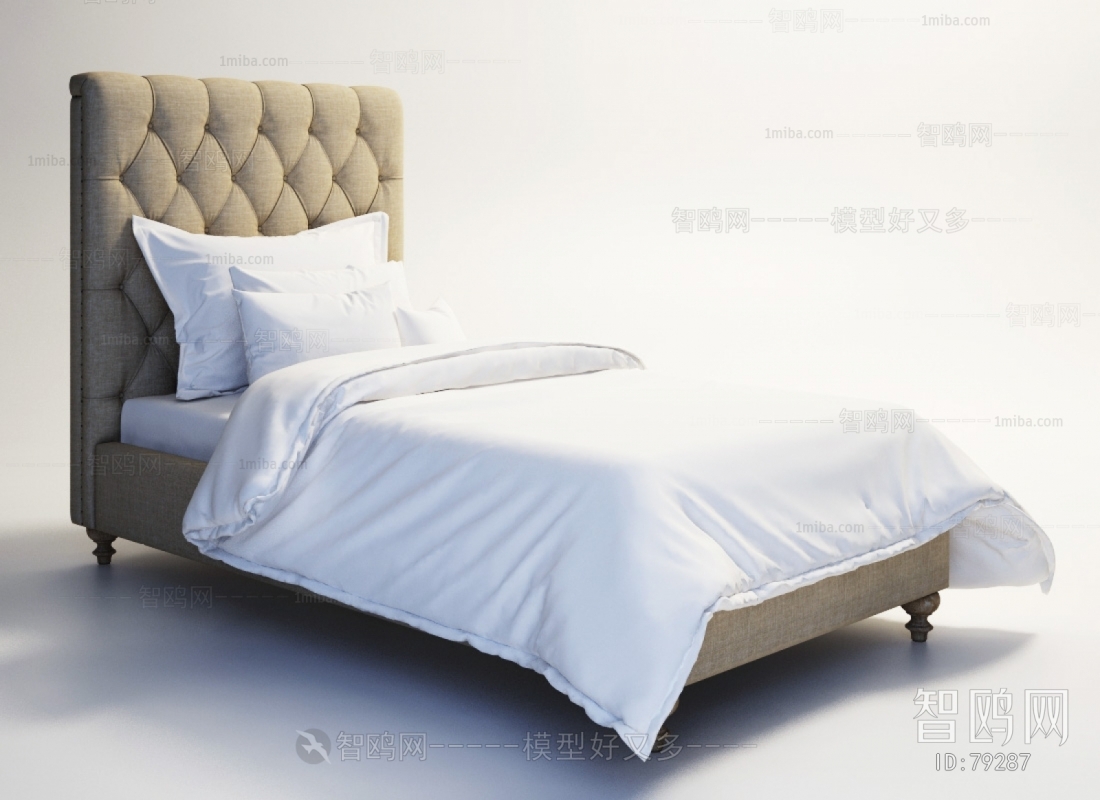 Modern American Style Single Bed