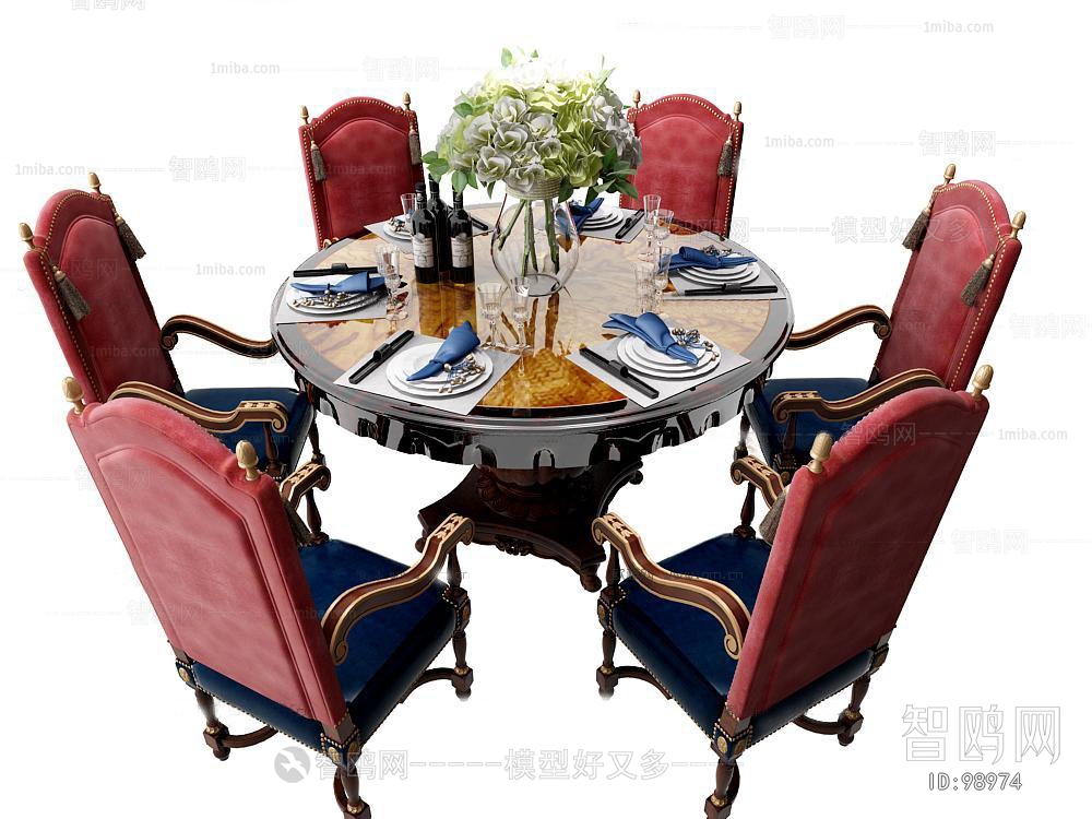 American Style Dining Table And Chairs