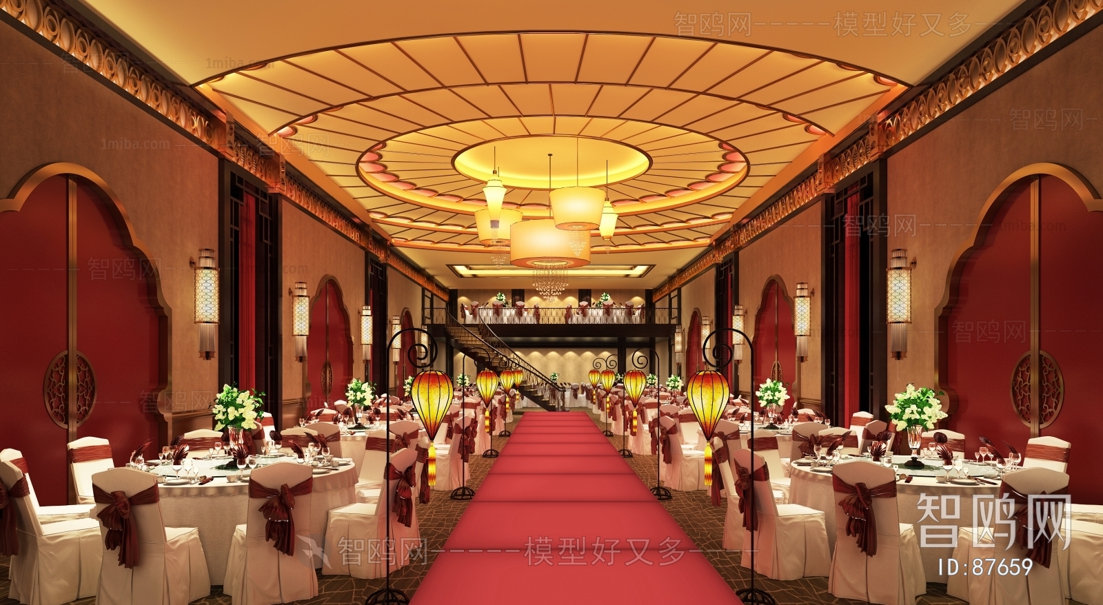 Modern New Chinese Style Banquet Hall