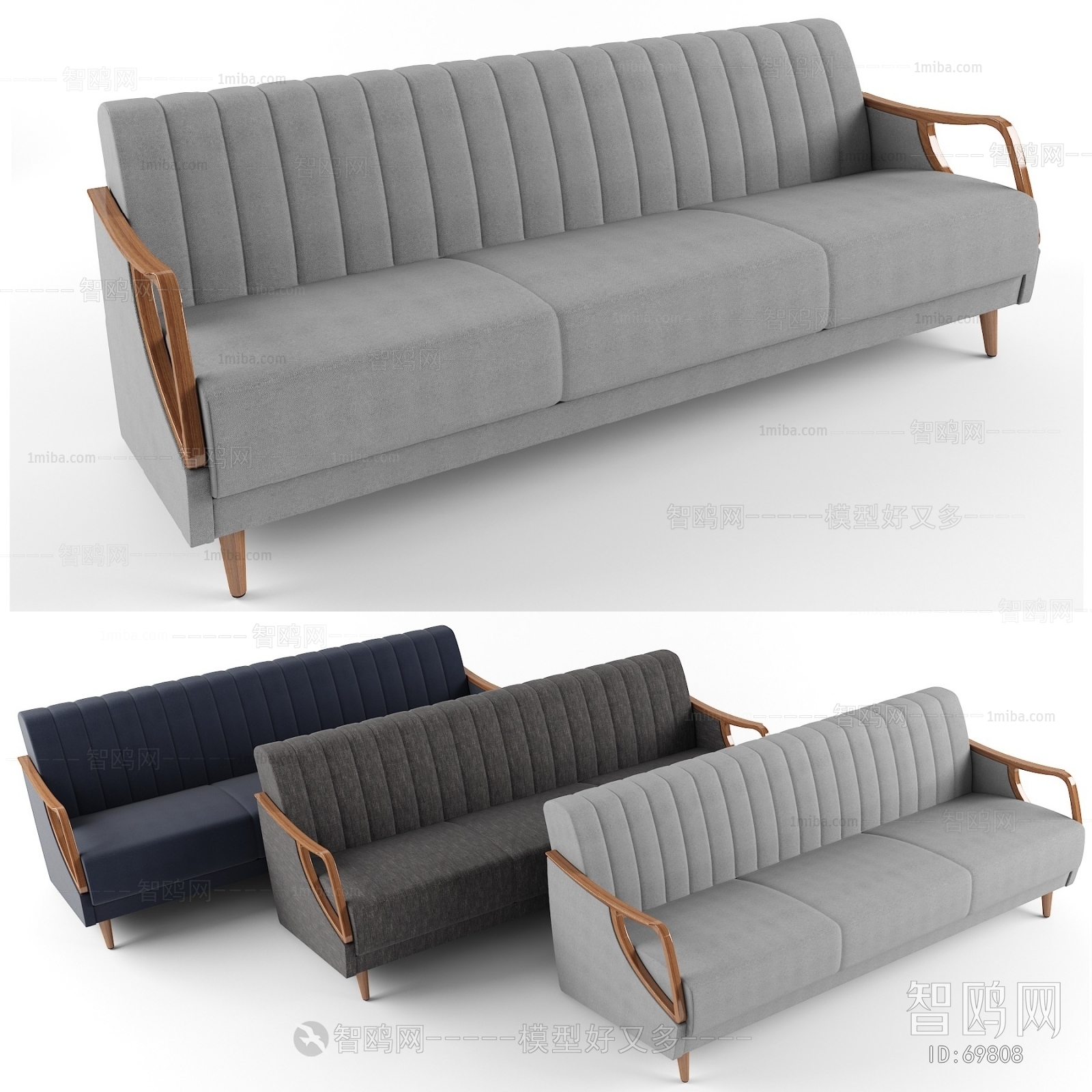 Modern Three-seat Sofa