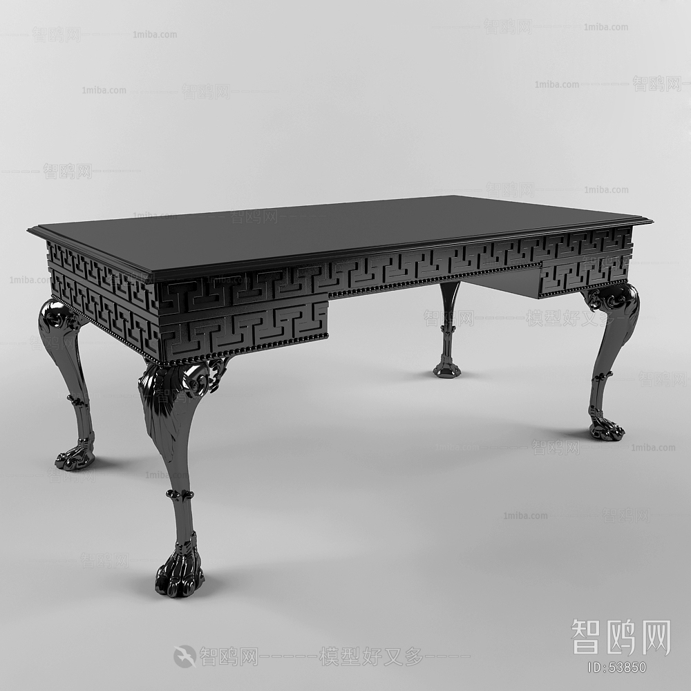 New Classical Style Computer Desk And Chair