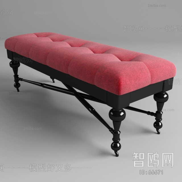 Simple European Style Footstool