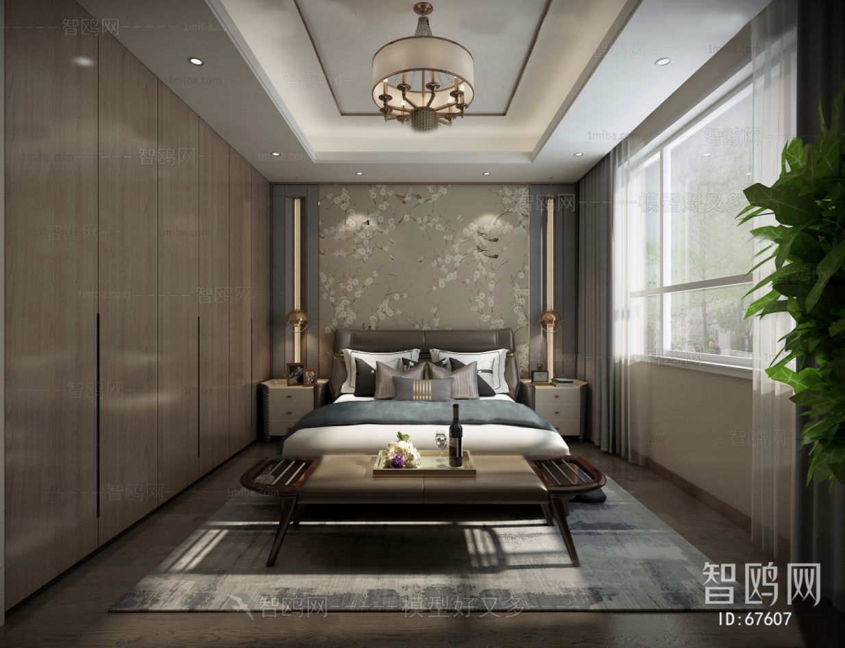 New Chinese Style Bedroom